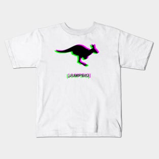 JumpBig Green/Pink Glitch Kids T-Shirt